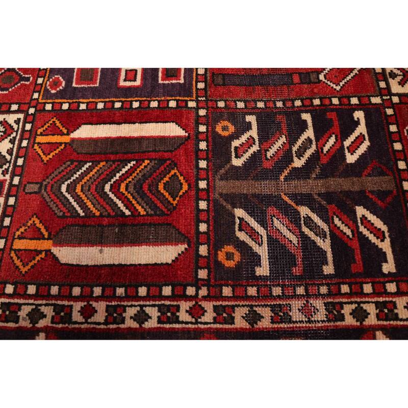 ECARPETGALLERY Hand-knotted Kayseri Vintage Red Wool Rug - 6'8 x 9'11