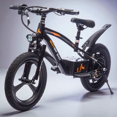 24V Kids Electric Dirt Bike with 300W Motor, 16in Wheels, Handle Acceleration, Adjustable Seat, Power Display & Hand Brakes