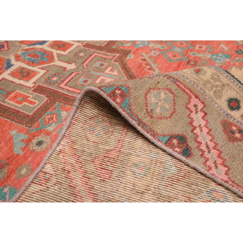 ECARPETGALLERY Hand-knotted Antalya Vintage Red Wool Rug - 3'8 x 8'7