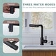 preview thumbnail 76 of 79, WOWOW Single Handle Waterfall Pull Down Sprayer Kitchen Faucet