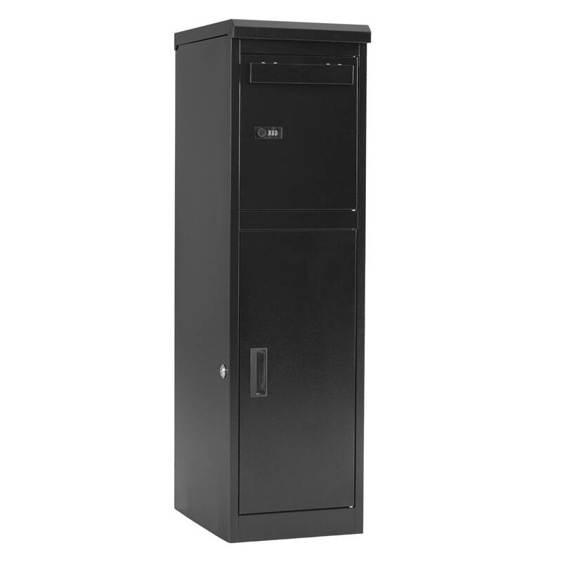 Gymax 44'' Package Delivery Box for Outside w/Lockable Doors Coded