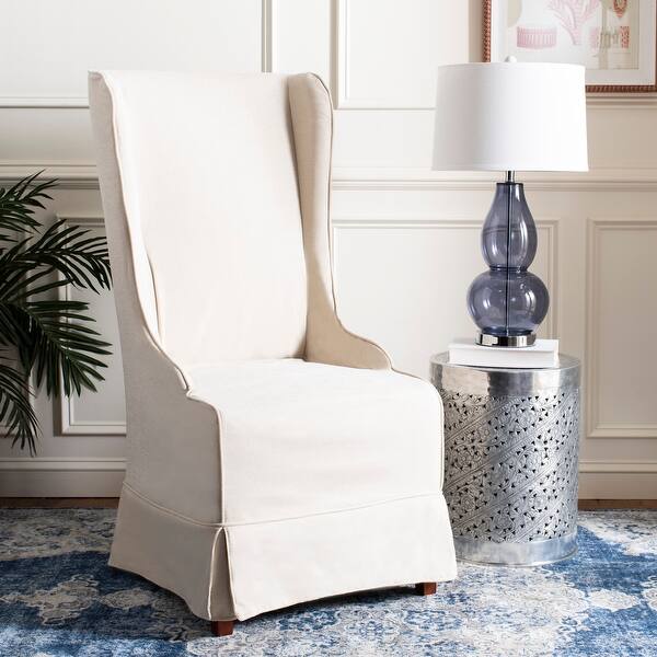 Shop Safavieh Dining Deco Bacall Ivory Slip Cover Dining Chair