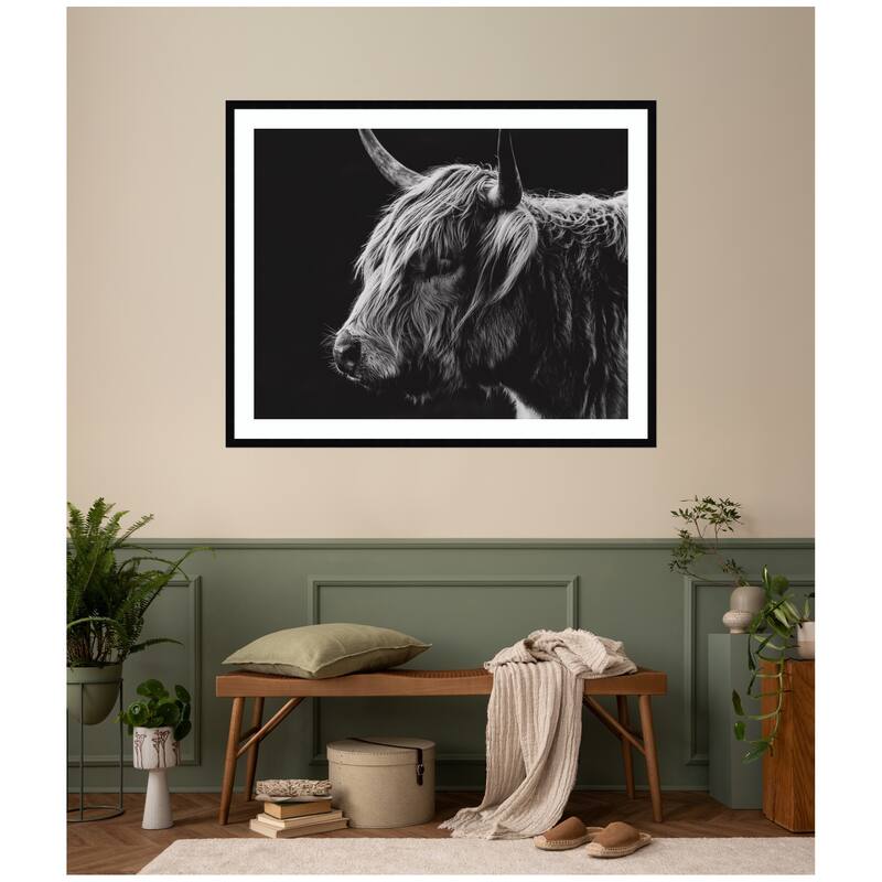 Kate and Laurel Scottish Highland by Crystal Lynn Collins Framed Wall Art Print