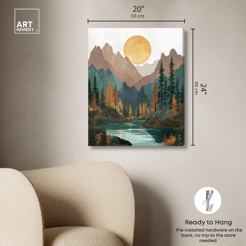 Secrets of the Lake II Canvas by Art Remedy, Gallery Wrapped