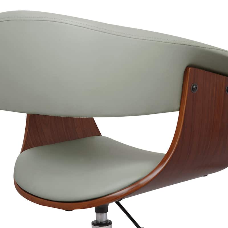 Carson Carrington Heby Faux Leather Mid-Century Office Chair