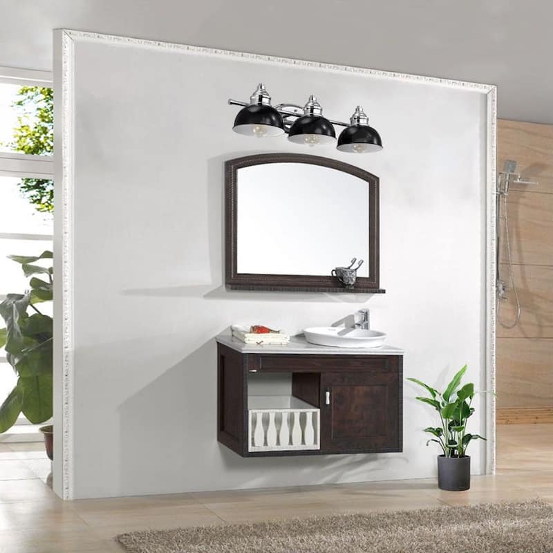 Barberal 3 Light Farmhouse Bathroom Vanity Wall Light