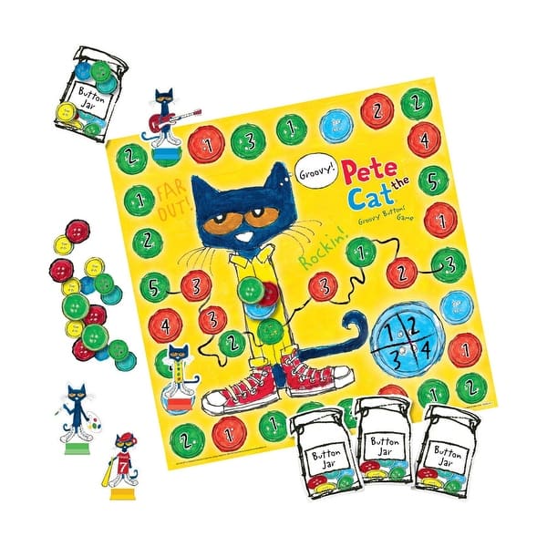 slide 2 of 2, Pete the Cat Groovy Buttons Game