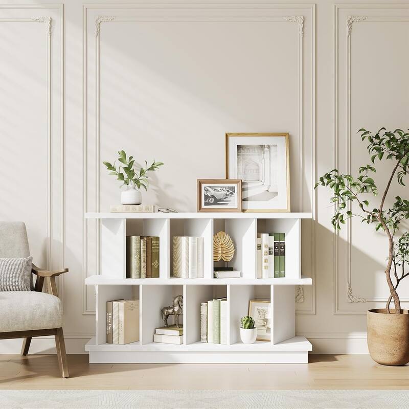 8 Cube Bookcase, Storage Shelf Organizer for Living Room, Bedroom