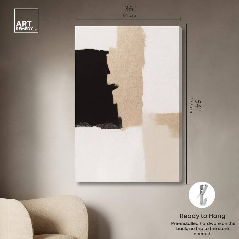 Earth and Ink IV Canvas by Art Remedy, Gallery Wrapped