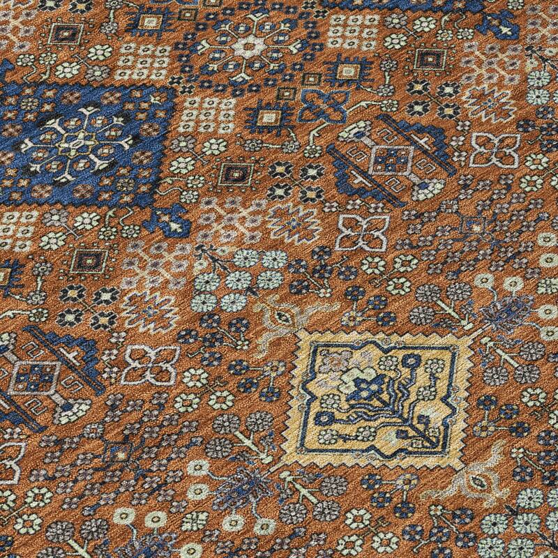 Machine Washable Indoor/ Outdoor Global Flory Chantille Rug