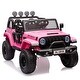 preview thumbnail 6 of 18, 24V 7AH Ride on Truck Car, 2 Seater, with Remote Control Pink