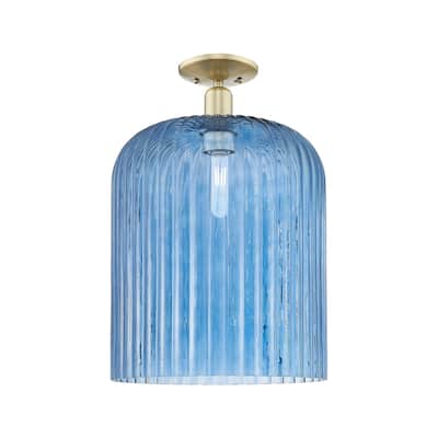 Innovations Lighting 716-1C-19-12 Bridal Veil Semi-Flush Bridal Veil