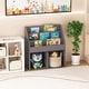 preview thumbnail 2 of 8, Gymax Honeyjoy Kids Wooden Bookshelf Bookcase Children Toy Storage