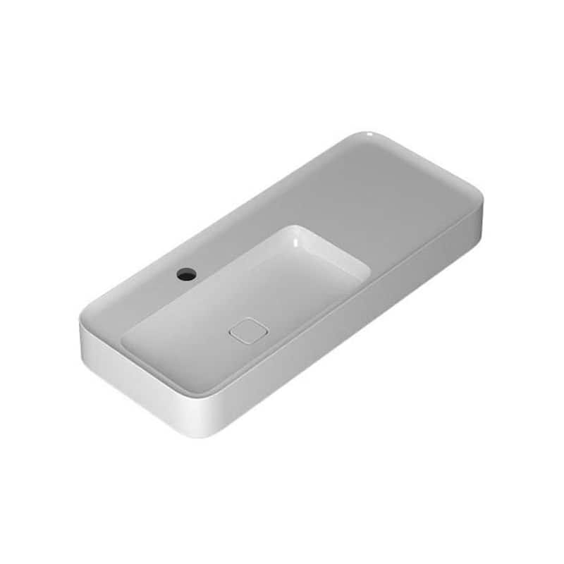 WS Bath Collections Cameo 120.50.01 Cameo 47-3/16" Rectangular Ceramic - Glossy White