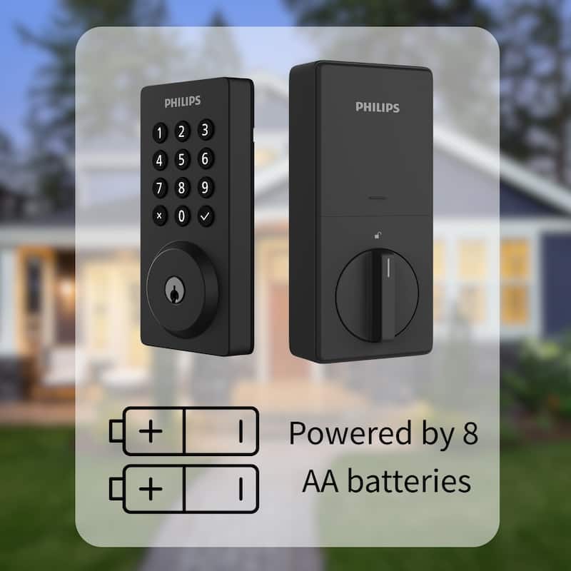 Philips Smart Wi-Fi Door Lock with Push Button Keypad and Handle Set