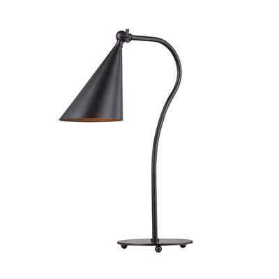 Mitzi by Hudson Valley Lupe 1-light Old Bronze Table Lamp, Old Bronze Metal