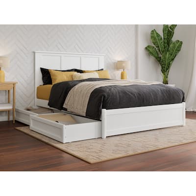 Felicity Platform Bed with Panel Footboard and Storage Drawers