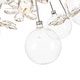 preview thumbnail 14 of 14, Art Deco Crystal Flower Glass Bubble Sunburst Chandelier 23.6in