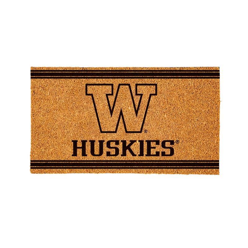 University of Washington PVC Door Mat - Black