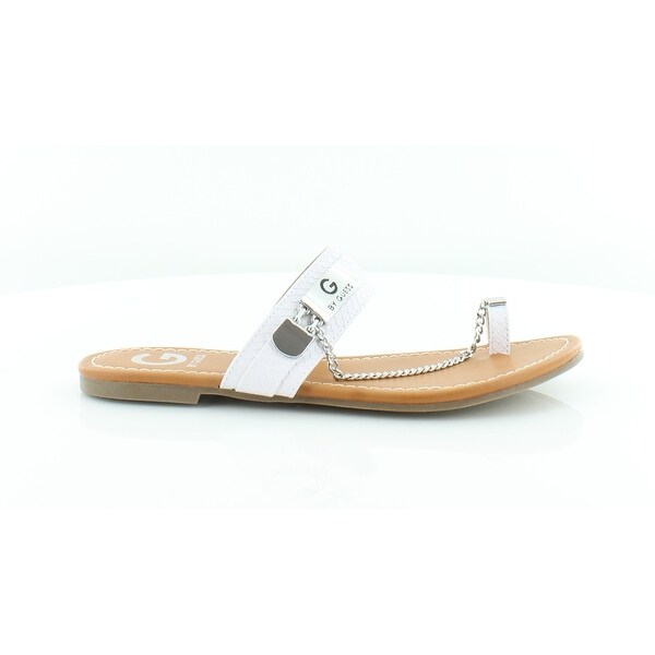 g by guess white sandals