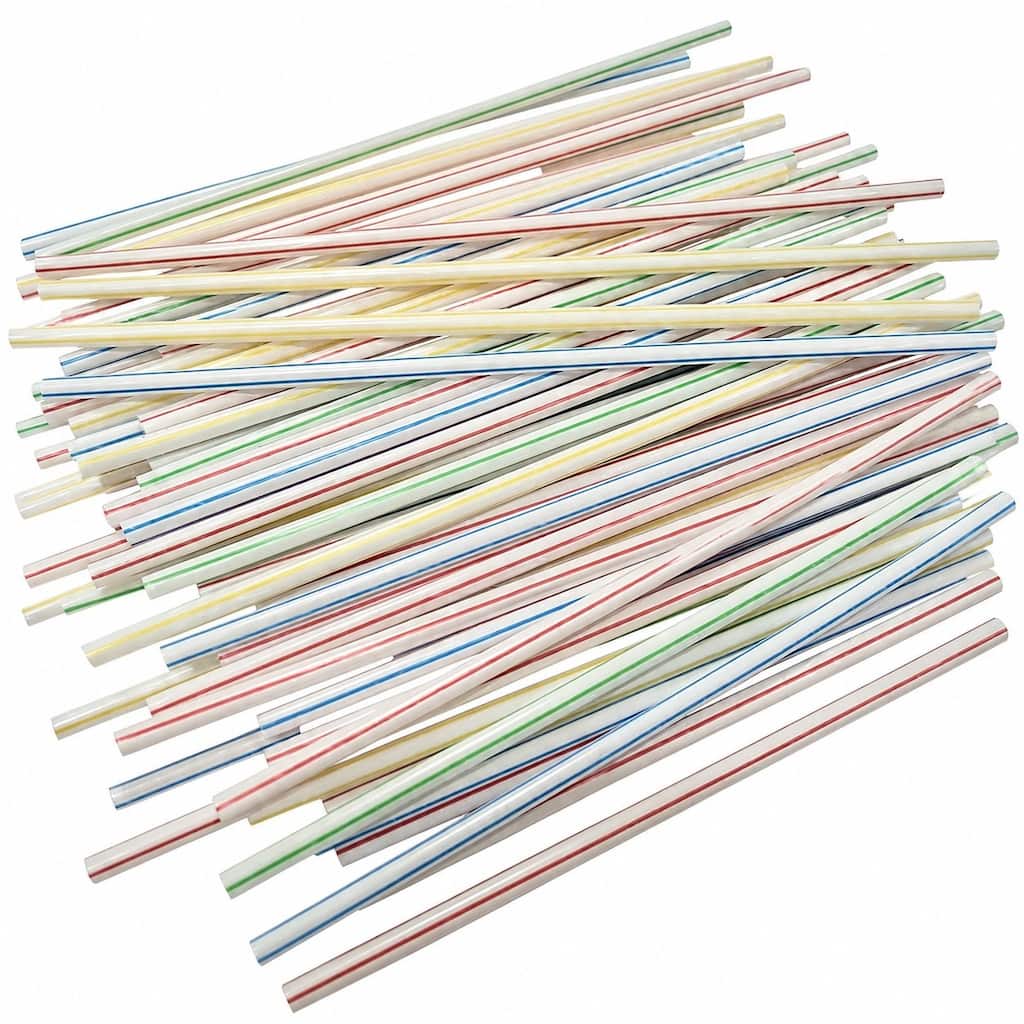 5-Inch Coffee Stir Straws, Disposable Plastic Stirrer Sticks for Coffee, Tea, and Cocktails - 400 Count