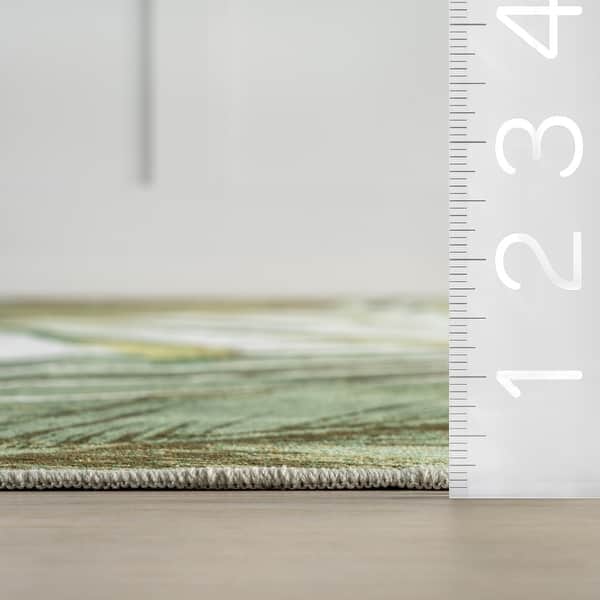 Nuloom Cyra Splashguard Graphic Machine Washable Area Rug