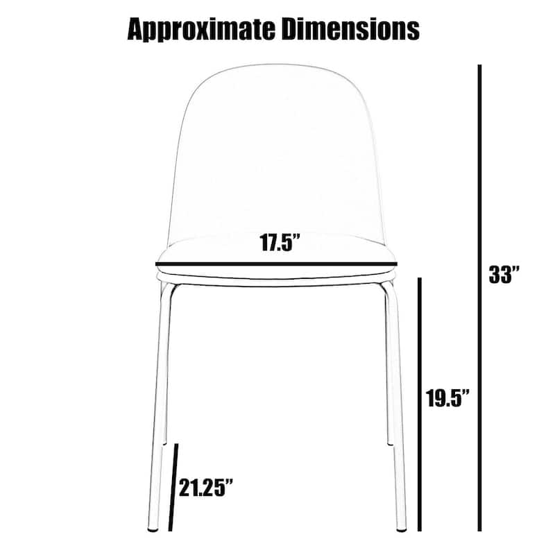 Set of 4 Plastic Dining Chairs Padded Seat Cushion For Kitchen Outdoor Patio Office Waiting Room Breakroom Guest