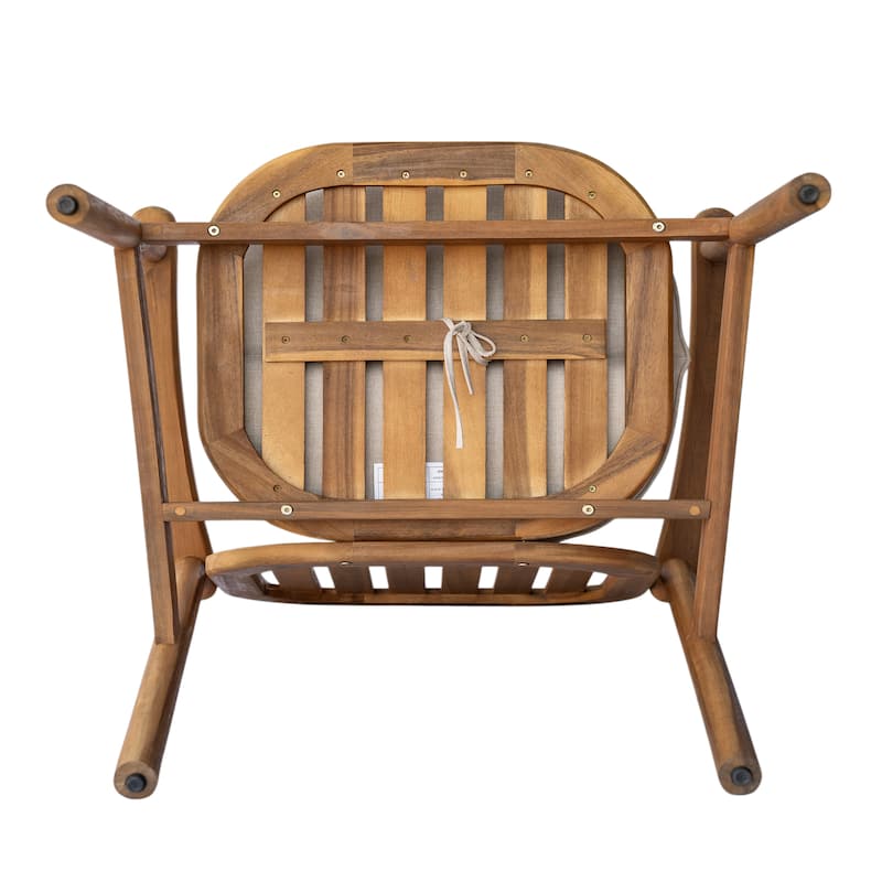 Wood Club Chairs Set of 2 Armchairs with Cushions, Lounge Chair Reading Chair Accent Chair with Slatted Back