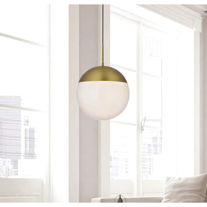 1-Light Pendant with 14 inch Frosted White Glass