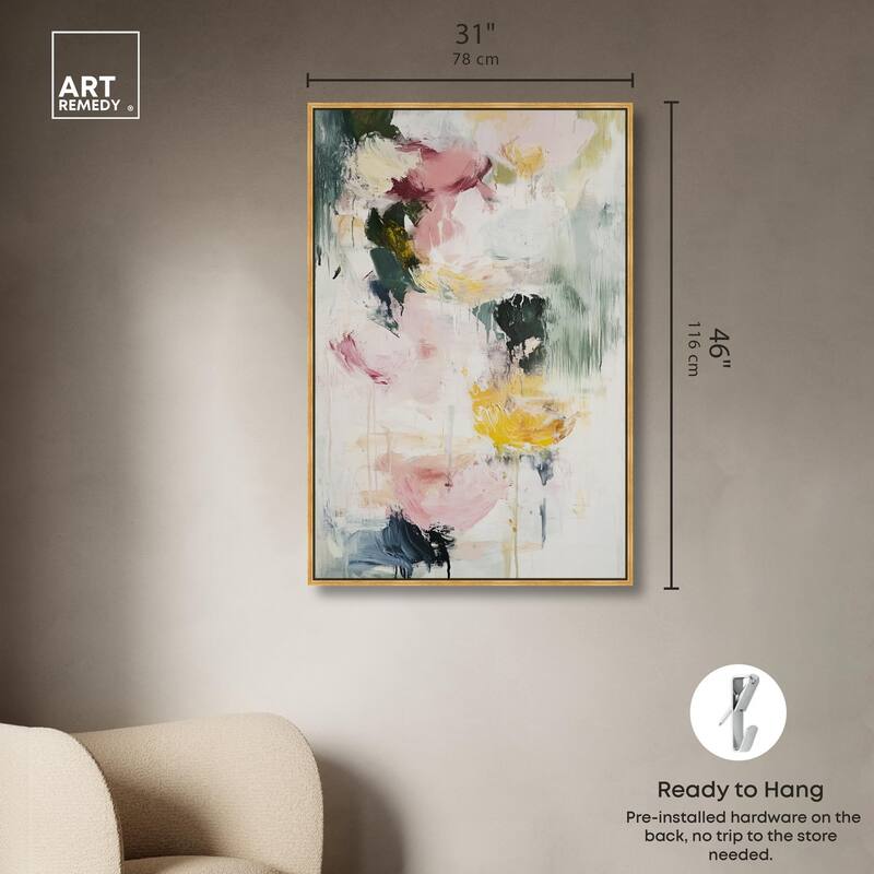 Dripping Colors II Canvas by Art Remedy