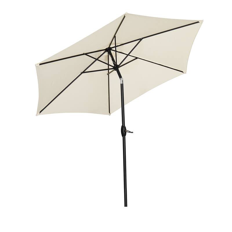 Ainfox 9ft Outdoor Patio Umbrella Multi-color Crank Lift Without Base