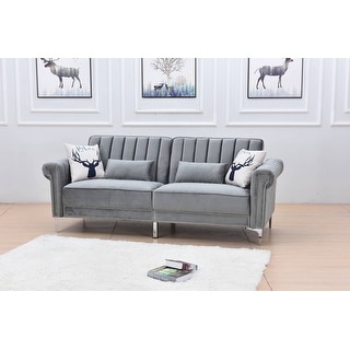 Legend Furniture Covertible Velvet Sofa Bed Sleeper
