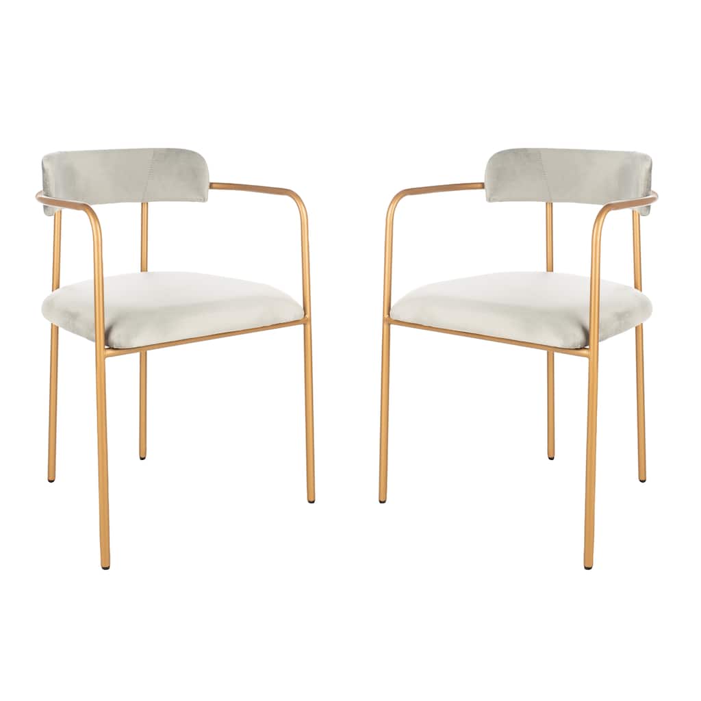 SAFAVIEH Conradine Side Chairs (Set of 2) - 22" W x 20" D x 31" H - 22Wx20Dx31H