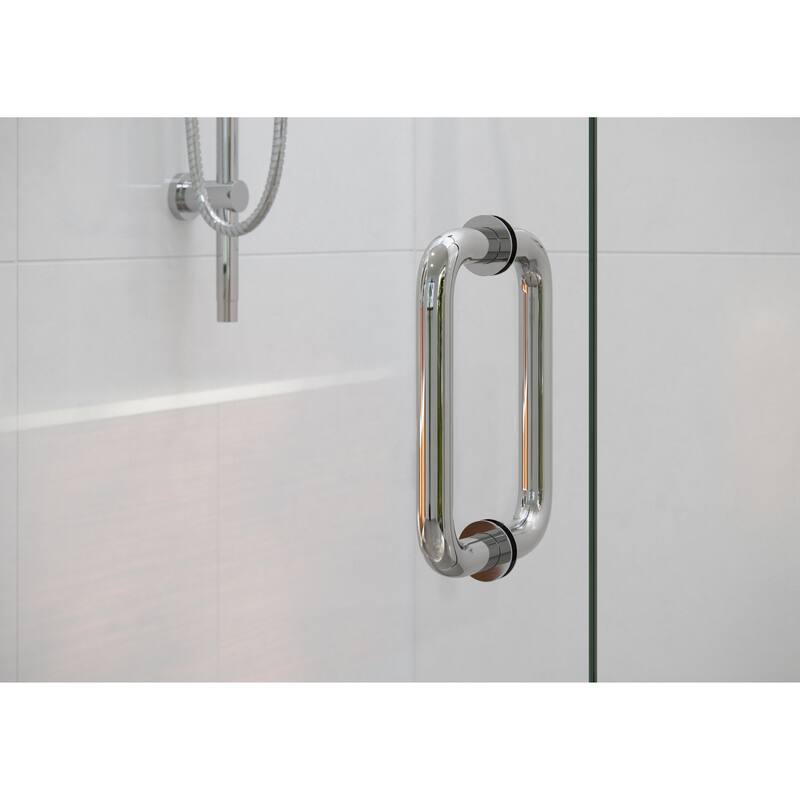 Glass Warehouse 47.5 in. W x 78 in. H Glass Hinged Pivot Frameless 3 Panel Inline Shower Door in