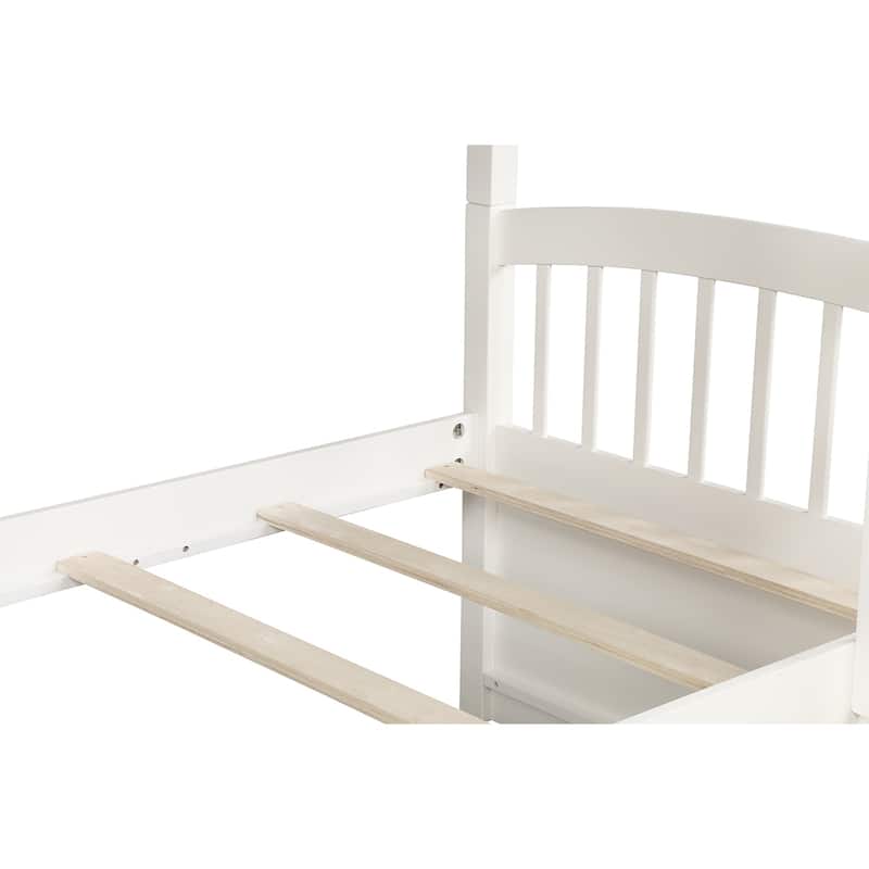 Taylor & Olive Freesia Twin-over-Twin Bunk Bed with 3-drawer Trundle