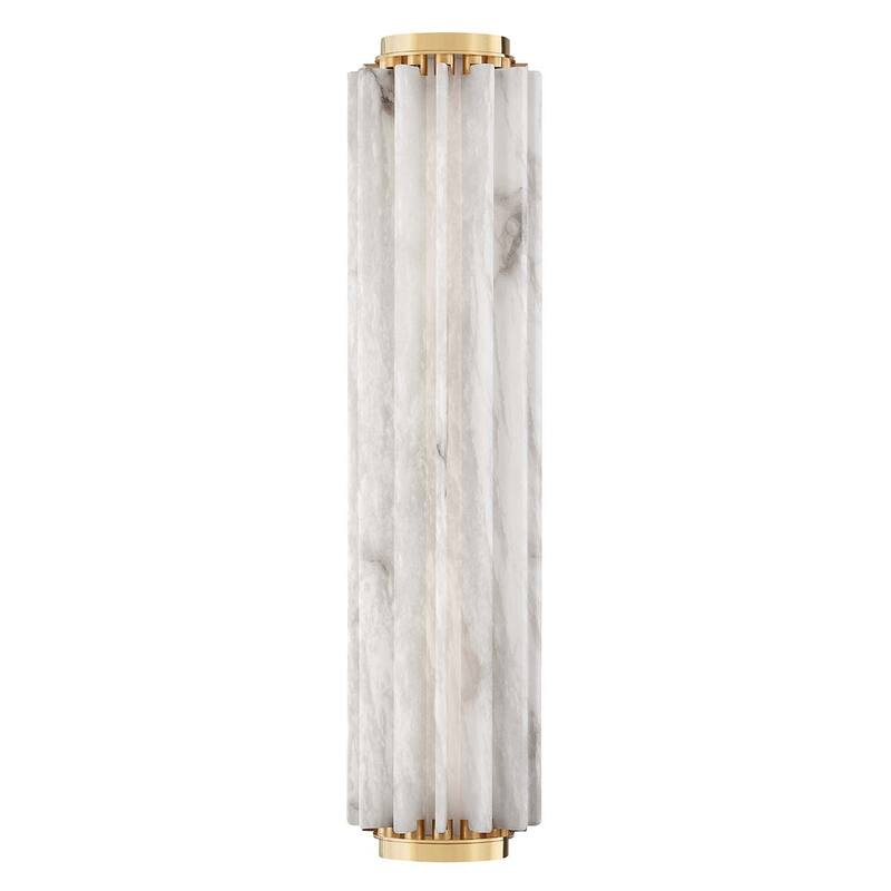 Hudson Valley Lighting 6024 Hillside 25" Tall LED Wall Sconce - Aged Brass