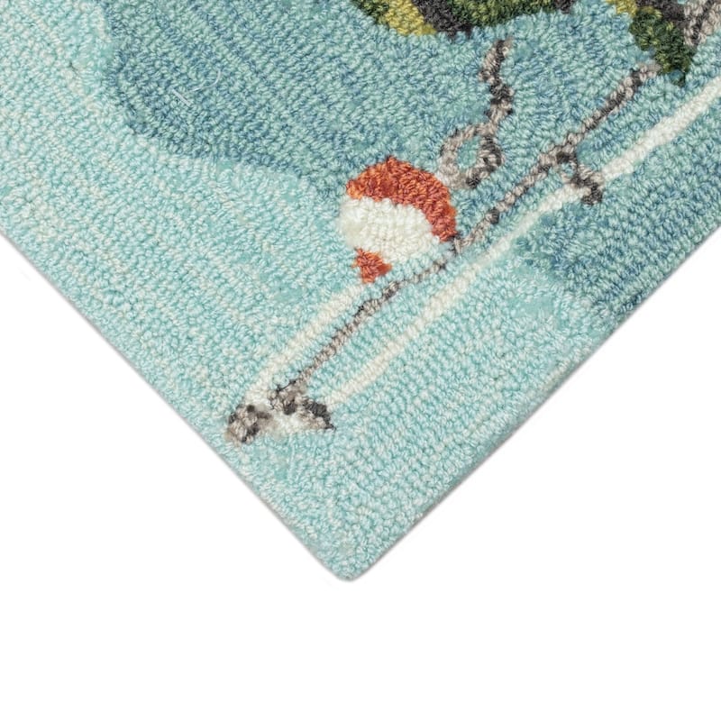 Liora Manne Frontporch Fishing Patrol Indoor/Outdoor Rug - 2'6" x 4'