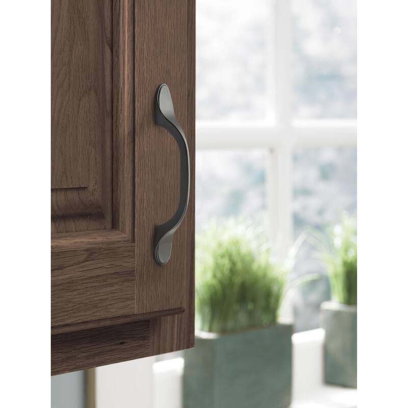 Ravino 3 in (76 mm) Center-to-Center Matte Black Cabinet Pull