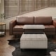 preview thumbnail 132 of 168, WYNDENHALL Elliot Transitional Table Ottoman 36"w x 36"d x 16.5 "h - Platinum