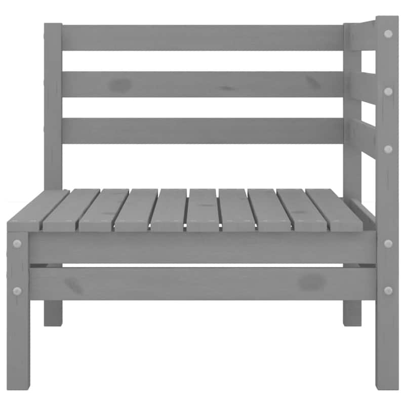 vidaXL Patio Loveseat Outdoor Patio 2-Seater Sofa for Garden Solid Wood Pine - 25" x 25" x 24.6"