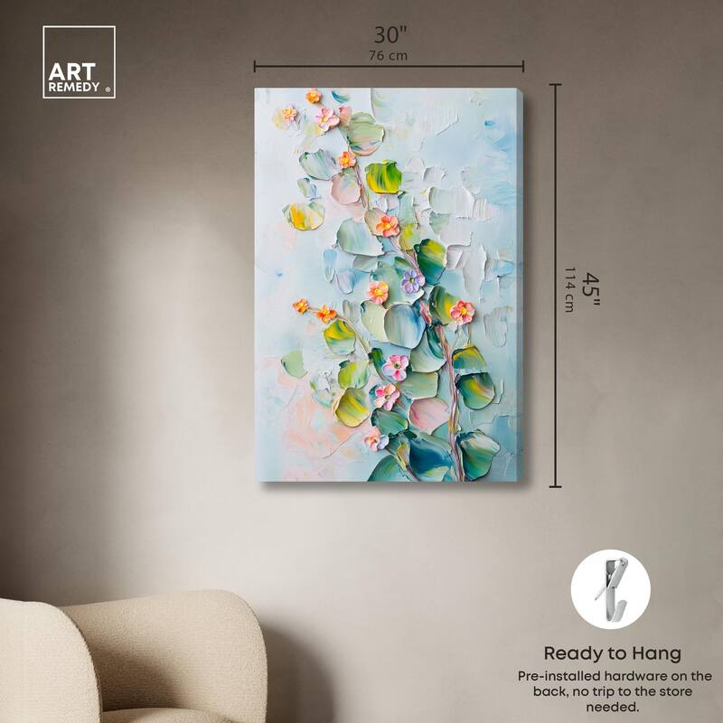 Textured Tendrils I Canvas by Art Remedy, Gallery Wrapped
