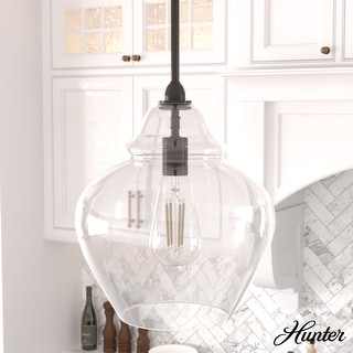 Hunter Dunshire Ginger Jar Pendant - Kitchen Island, Dining Room, Entry - Transitional, Modern Farmhouse