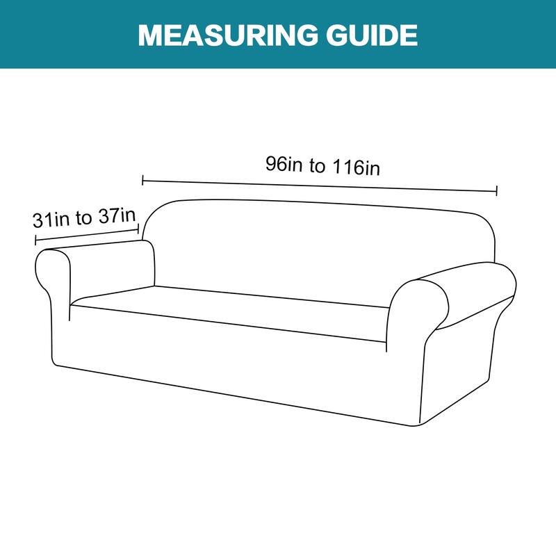 1-Piece Stretch Velvet Plush Sofa Slipcover