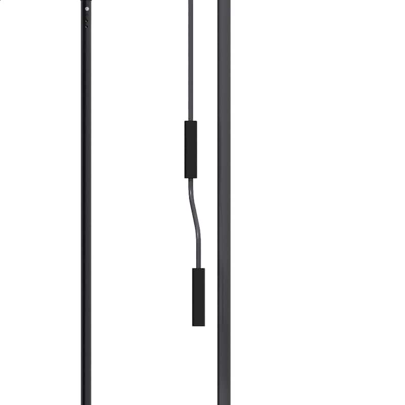 Outsunny 6.5' x 4' Manual Retractable Awning, Non-Screw Freestanding Patio Sun Shade Shelter with Support Pole Stand