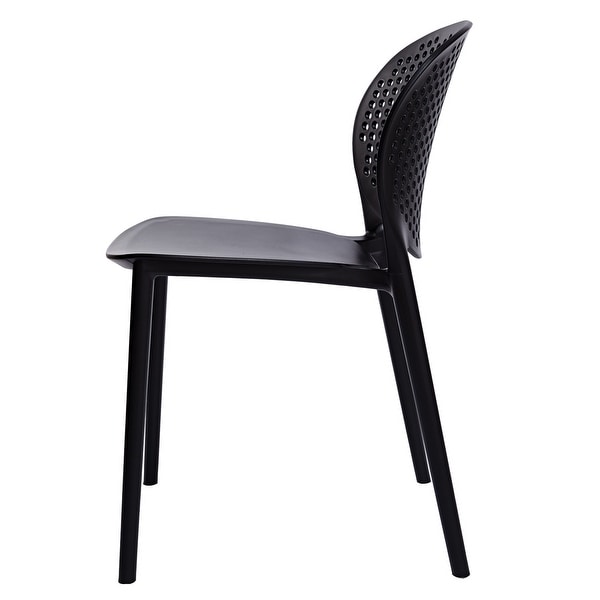 black outdoor chairs