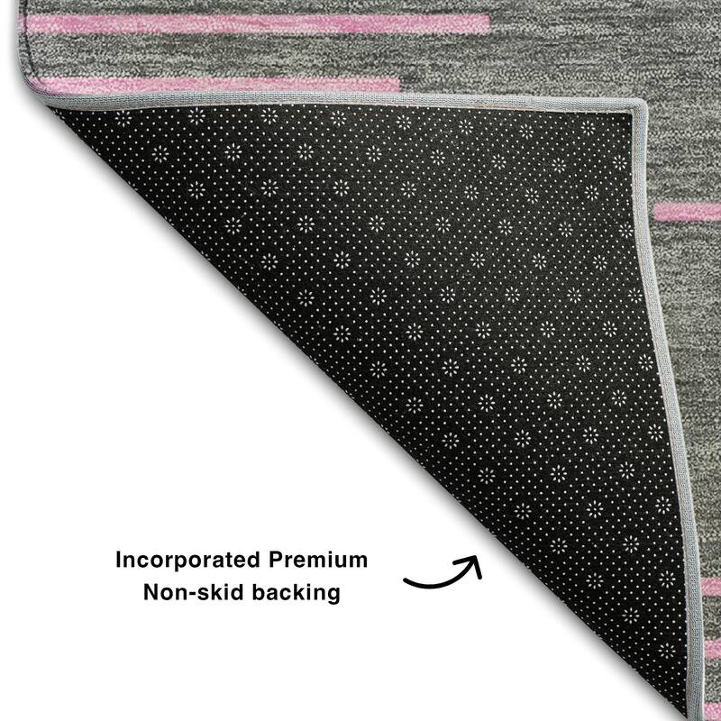Premium Washable Super Soft Global Stripes Mayfield Rug