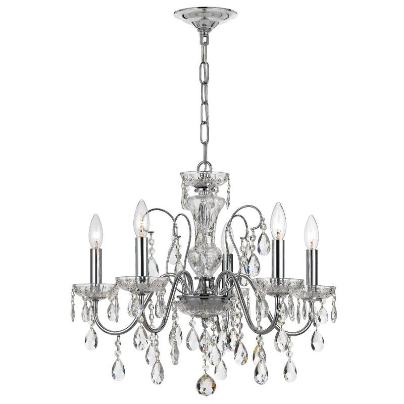 Crystorama Lighting Group Butler 5 Light 23" Wide Crystal Chandelier