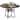 Gymax Round Dining Table for 4-6 47.5'' Dining Room Table w/Storage