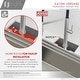 preview thumbnail 27 of 30, STYLISH 45 inch Stainless Steel 16G Workstation Undermount Kitchen Sink - Brushed Stainless Steel - 45" x 19" x 10"