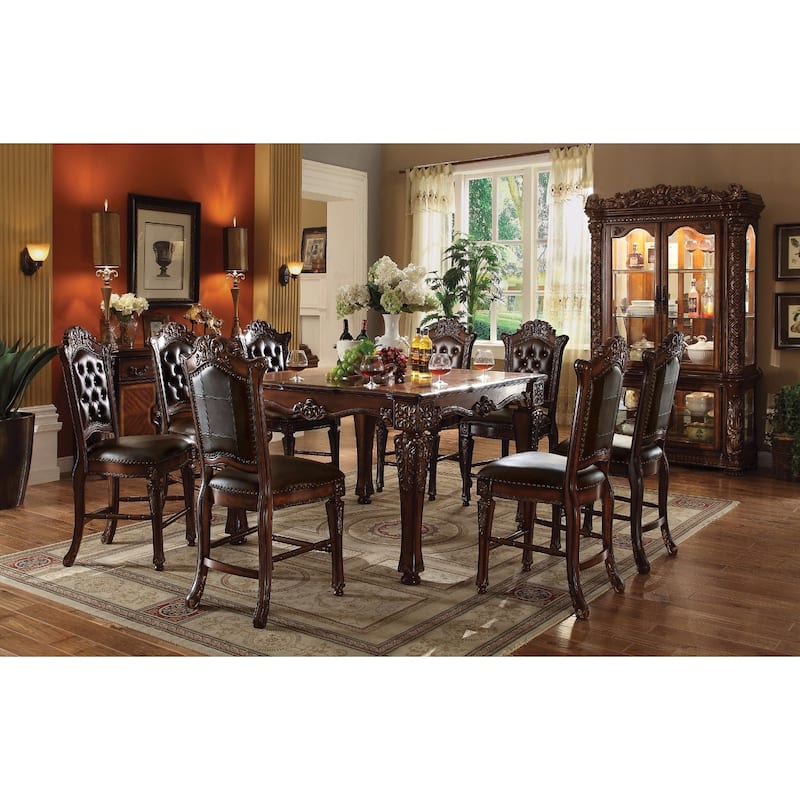 Magnificent Counter Height Table, Cherry Brown